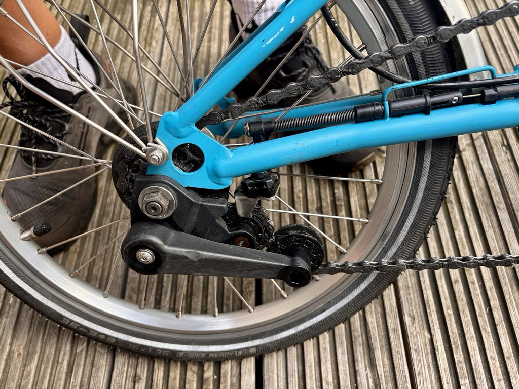 Brompton S2L Folding Bike Blue Lagoon - 2 speeds - 16in Wheels Mudguards