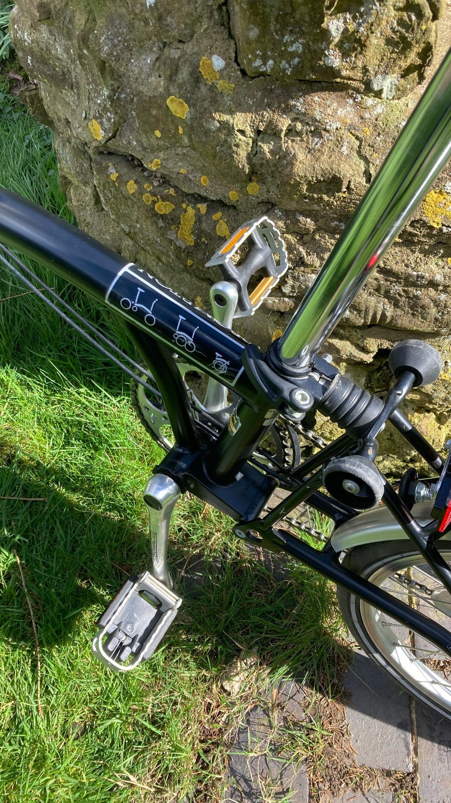 Brompton M3L Black Folding Bike - hardly used excellet condition
