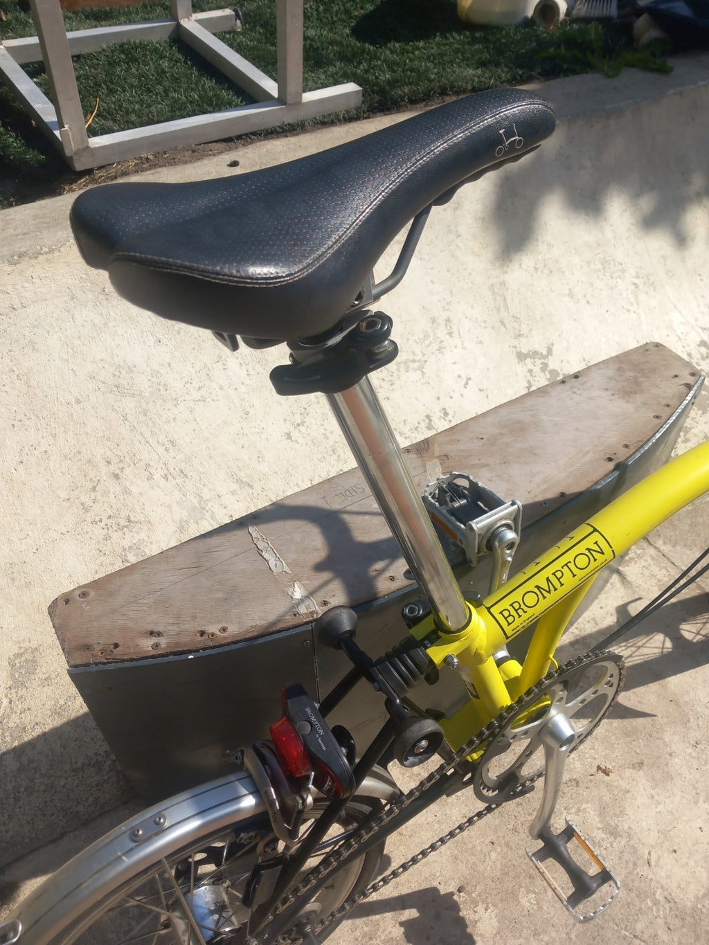 Brompton C Line 3 speed folding bicycle.