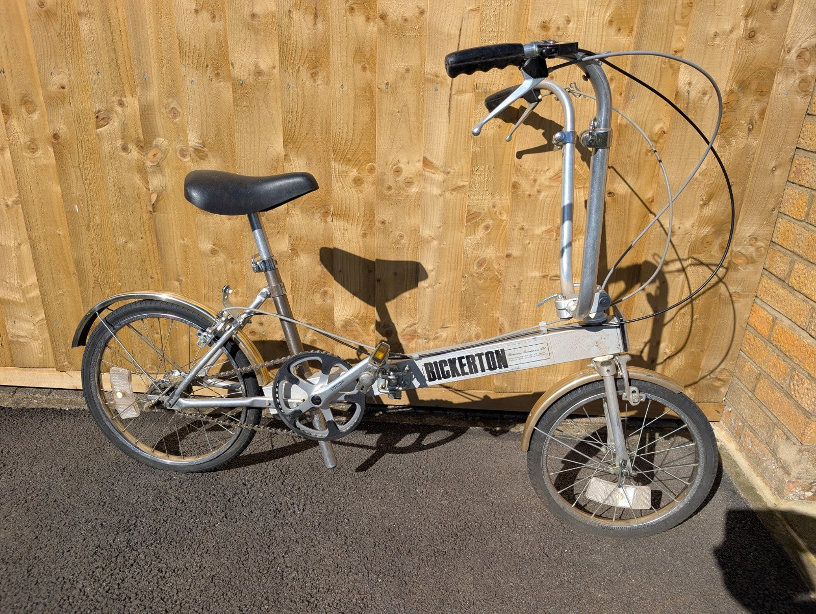 Vintage Bickerton Classic Folding Bike With Original Carrying Bag- Collectible