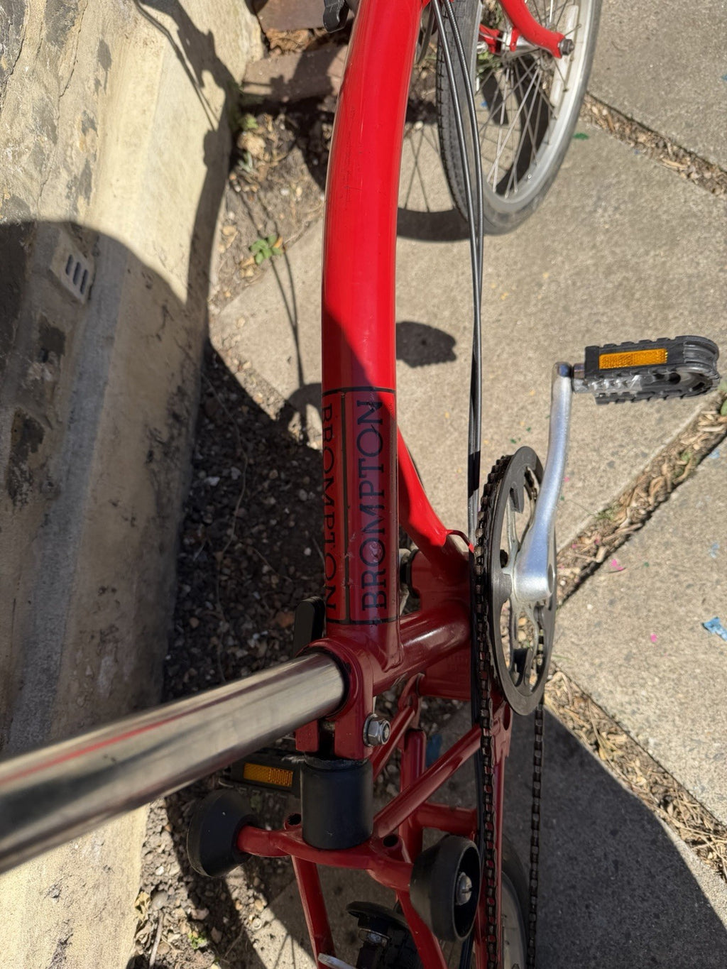 Brompton Folding Bike 3-Speed, Red- Old Model