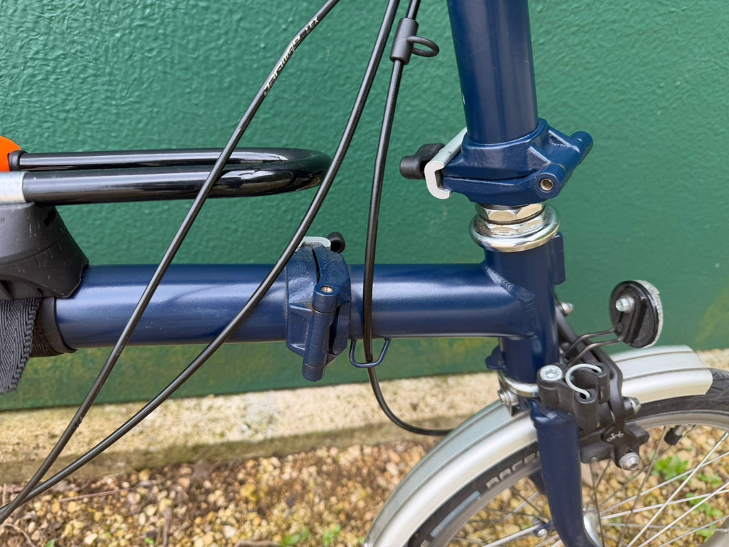 Brompton C Line M3L (3 Speed)  folding bicycle - Tempest  Blue