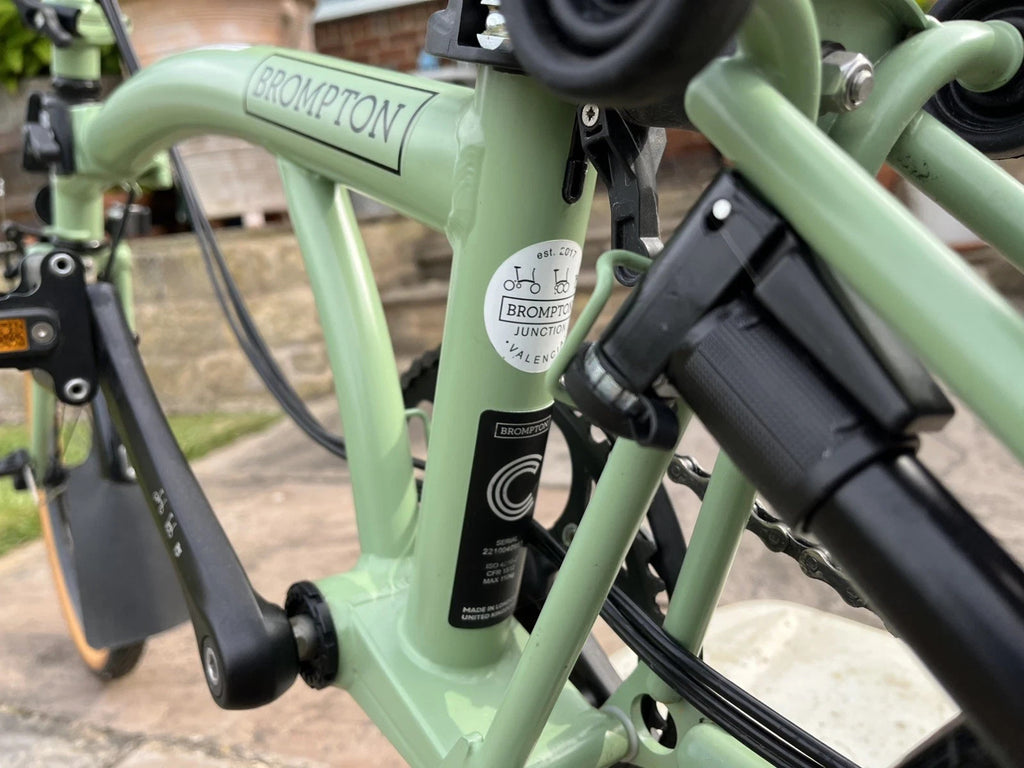 Brompton C Line H6R (6 Speed) folding bicycle - SAGE GREEN (MINT CONDITION)