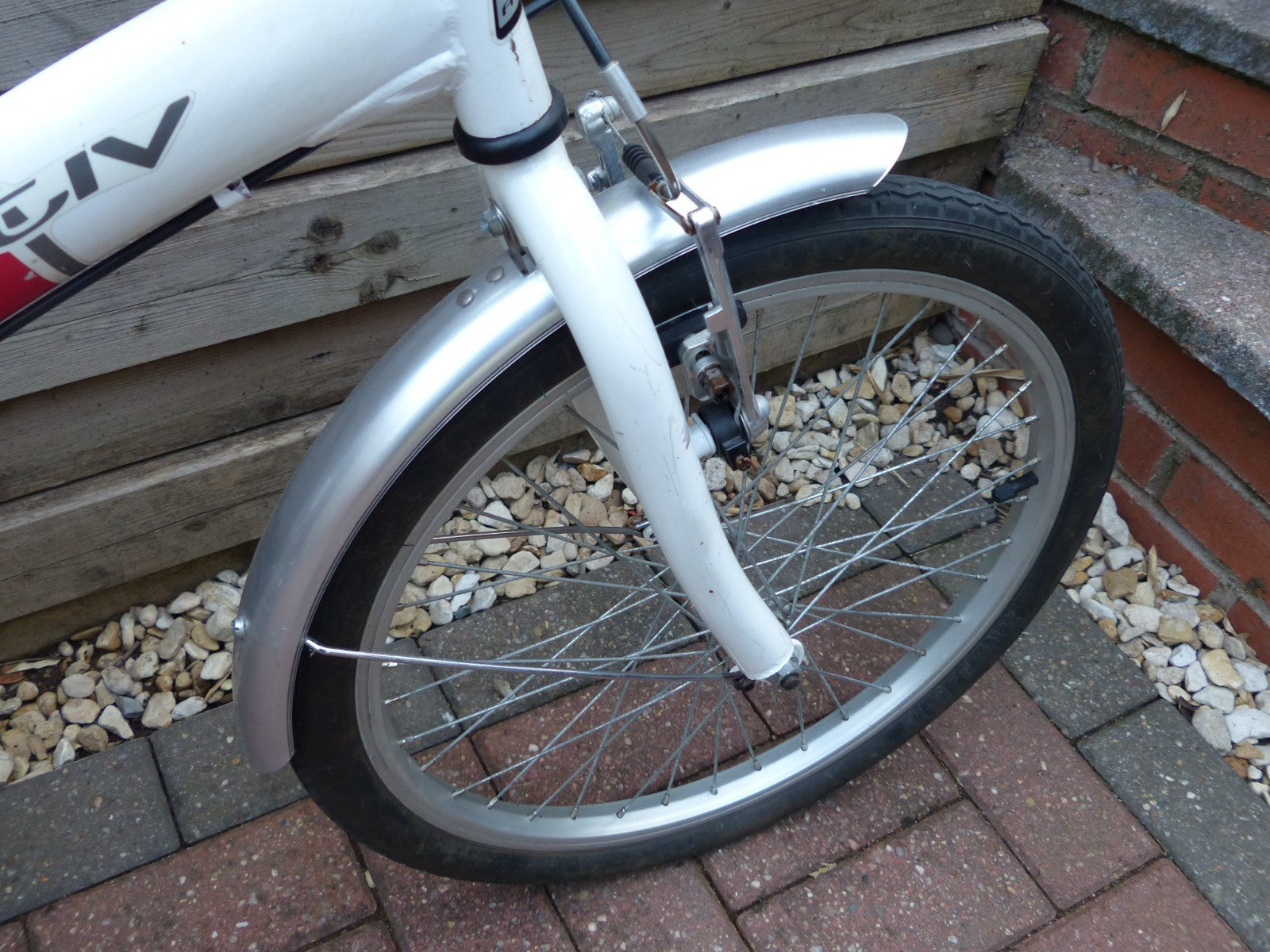 Activ Fold S folding single speed bike bicycle with additional rack White