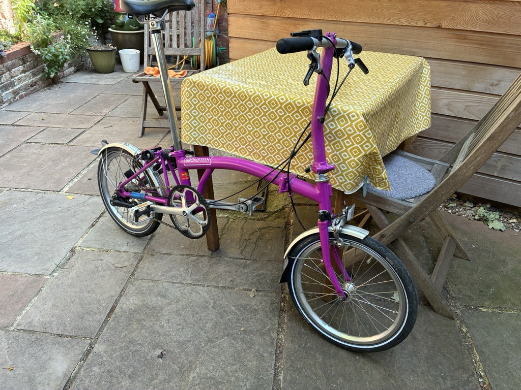 Brompton Folding Bike 3-Speed Limited Addition ‘ Berry Crush’ Little Used