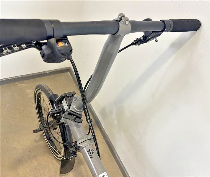 Brompton P Line 4 Speed 2022 Low Handlebar Folding Bike - Storm Grey