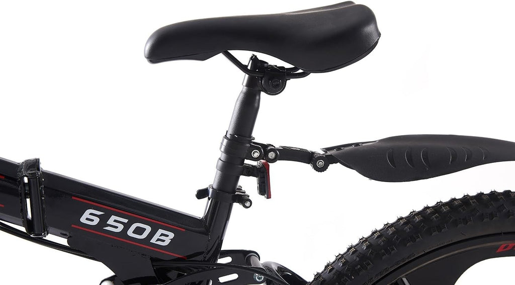 Folding 21-Speed MTB Bike 27.5" Dual Suspension Mens Womens Off Road