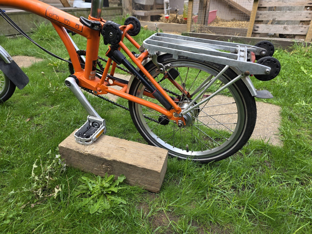 Brompton 6-speed folding bike 2013 with rear rack