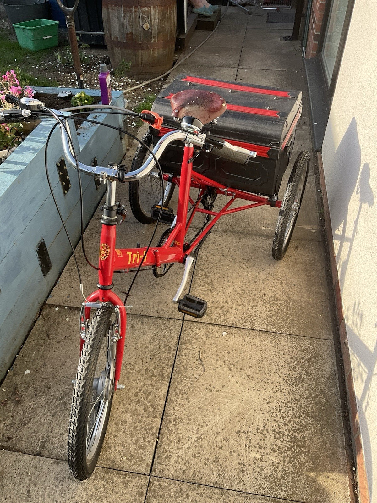 Pashley Tri-1 Folding Trike Burgundy Red