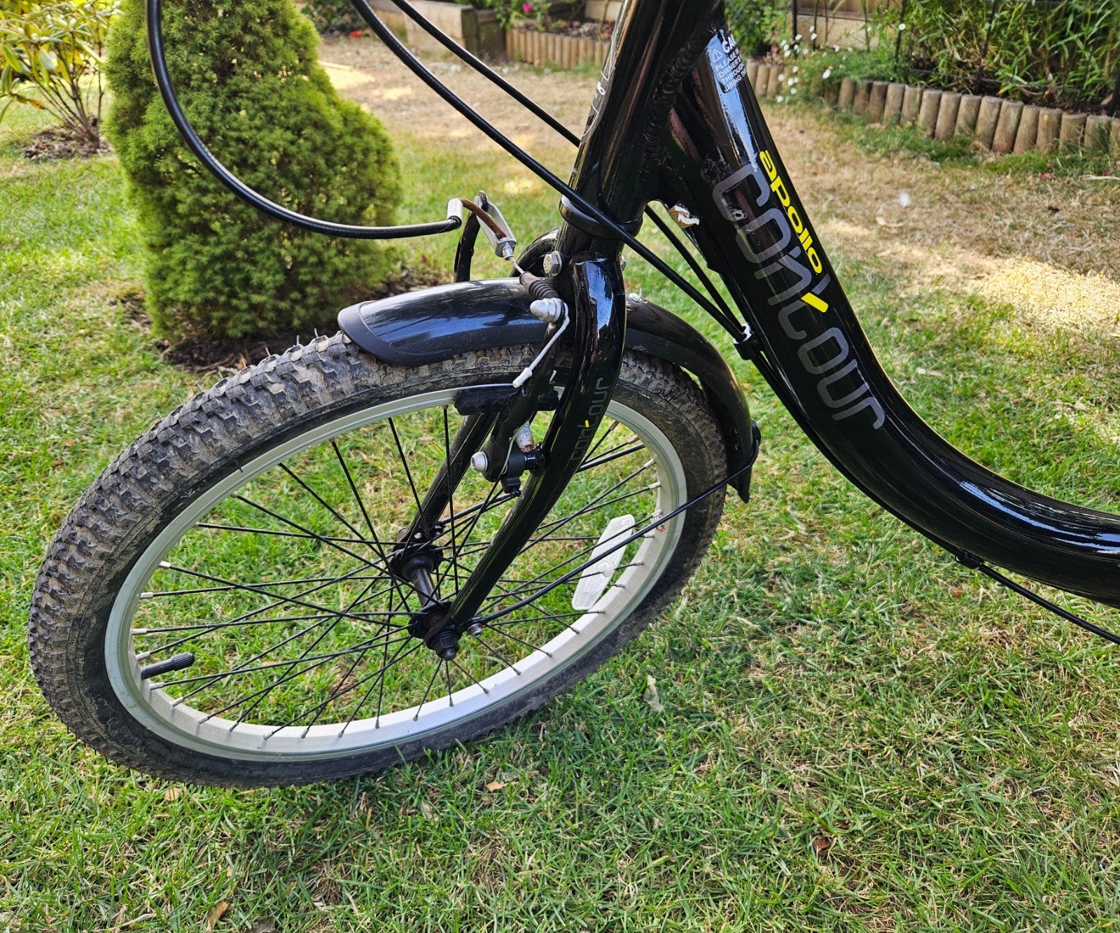 Apollo Contour Unisex Folding Bike 7 Speed, Black, 20" Wheels