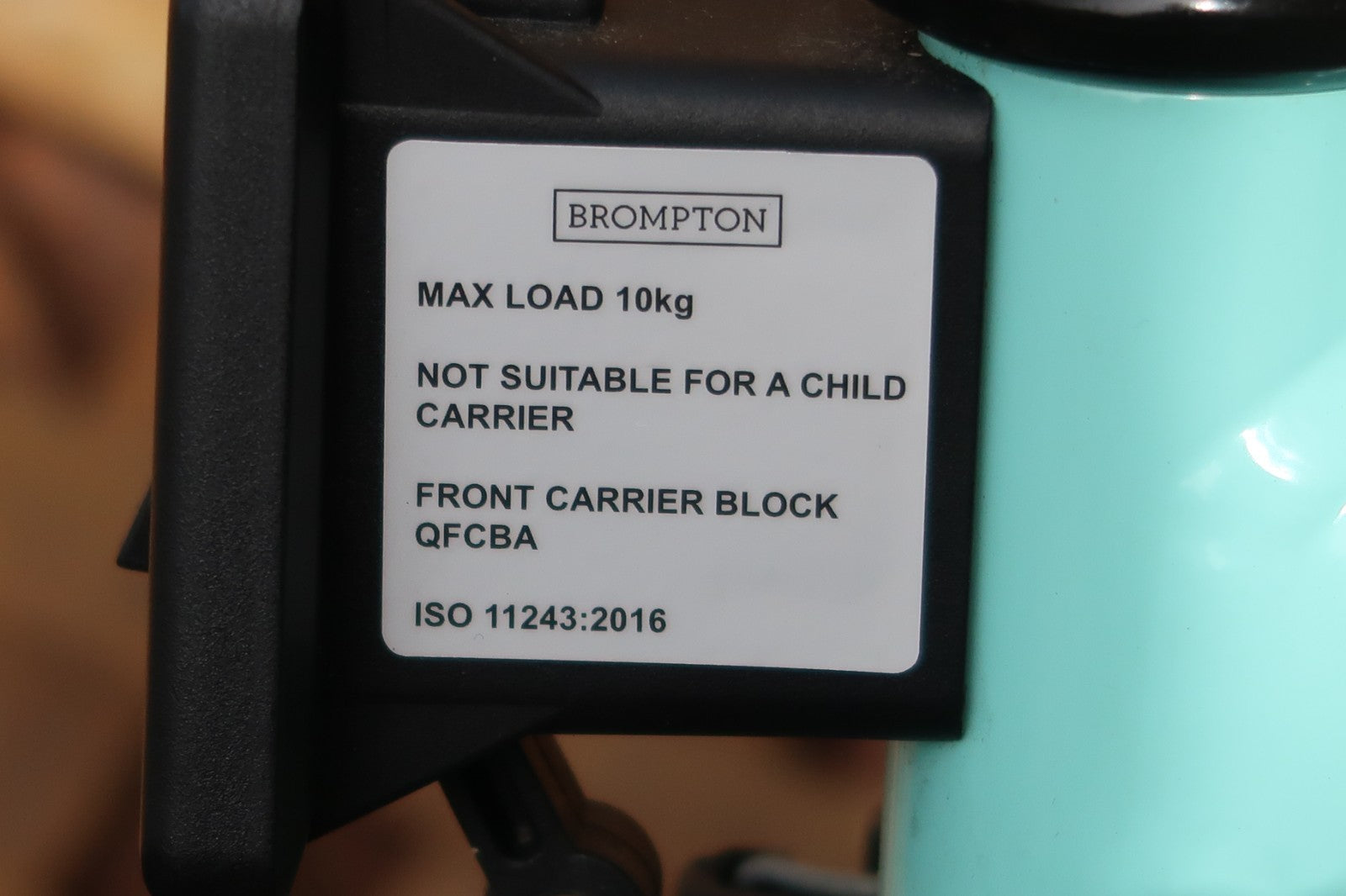 Brompton Turkish Blue Black Edition 6 Speed Dynamo Lights M Bars Collection