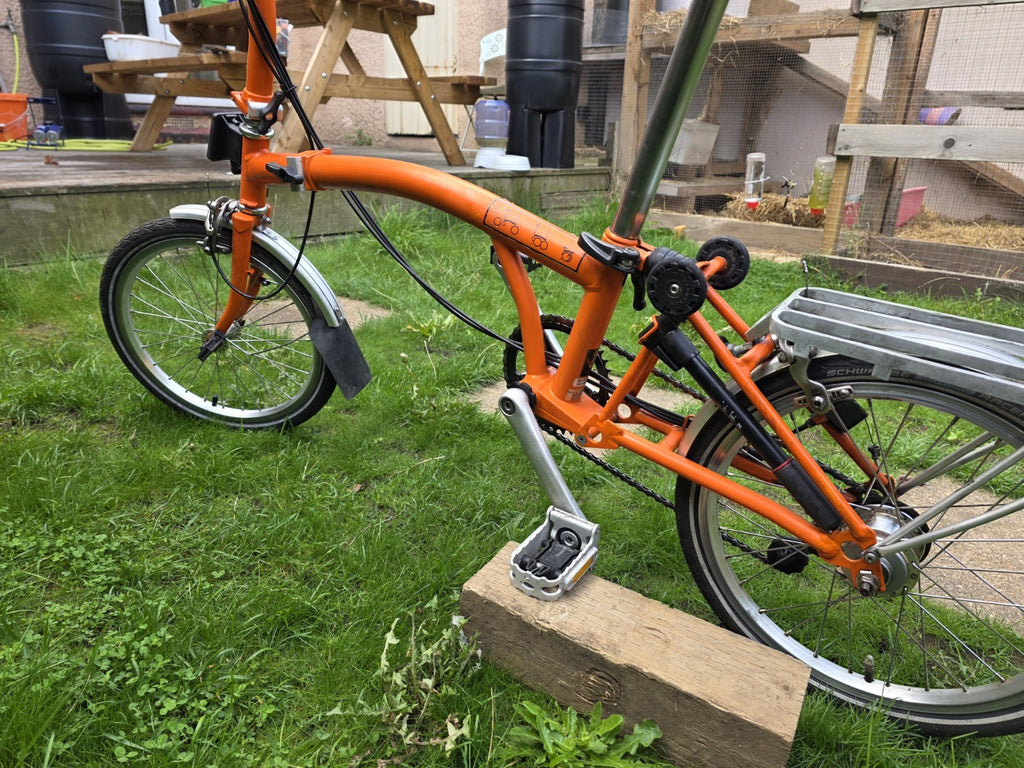 Brompton 6-speed folding bike 2013 with rear rack