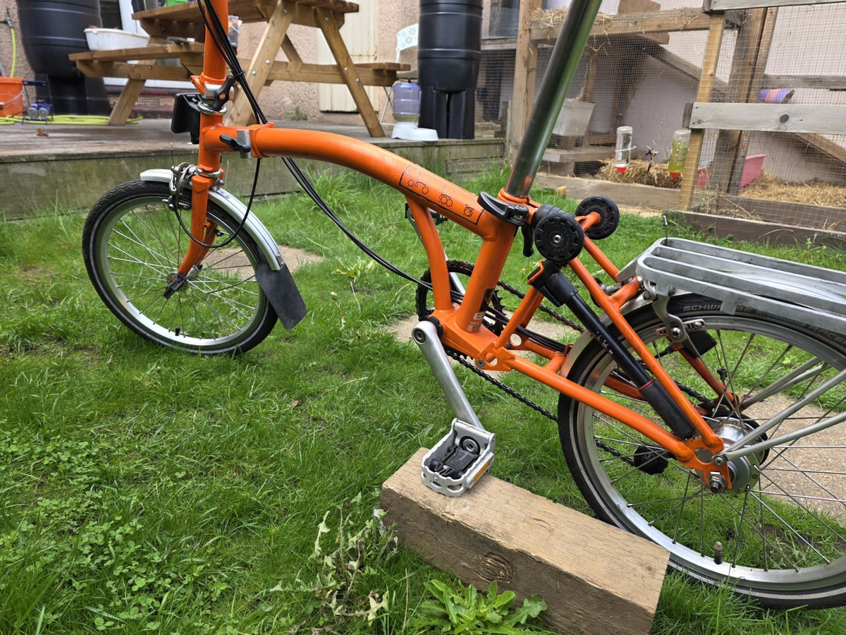 Brompton 6-speed folding bike 2013 with rear rack