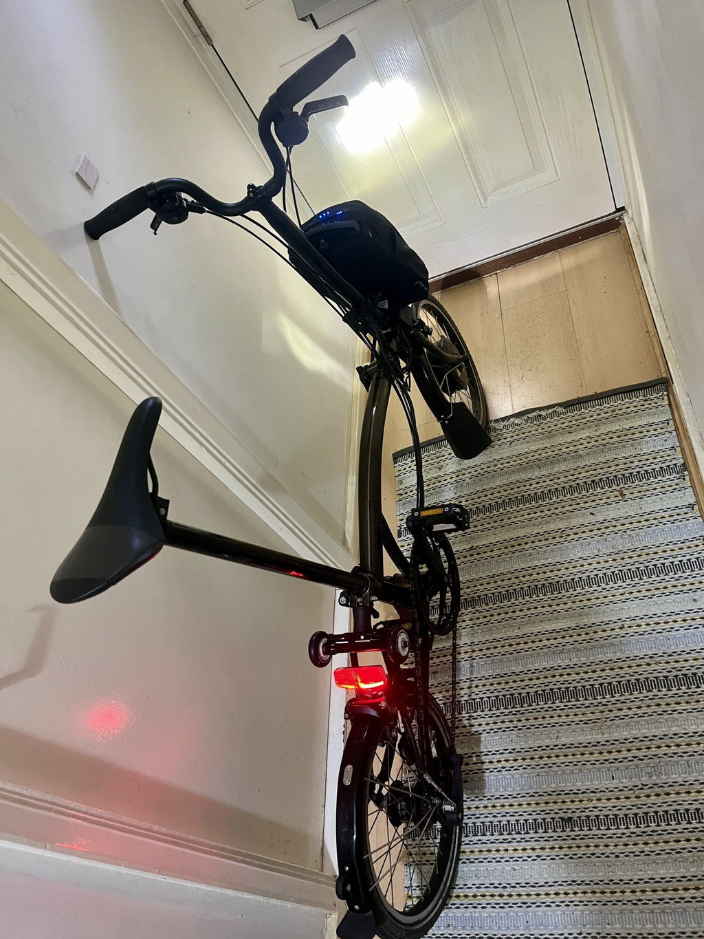 Brompton Electric C Line 6-Speed Folding Bike - Gold Lacquer - One Size