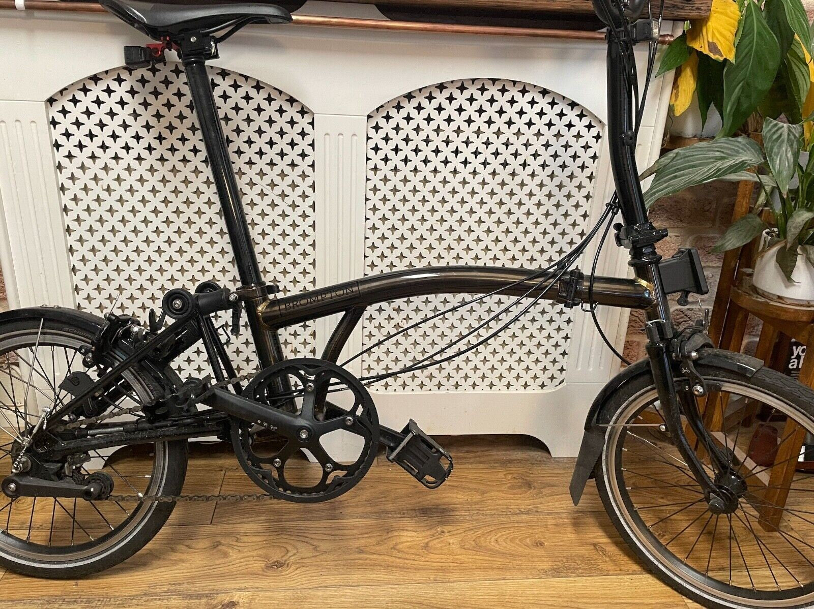 2021 Brompton C-Line Black Edition in Black Lacquer, Mid Handlebar M6L
