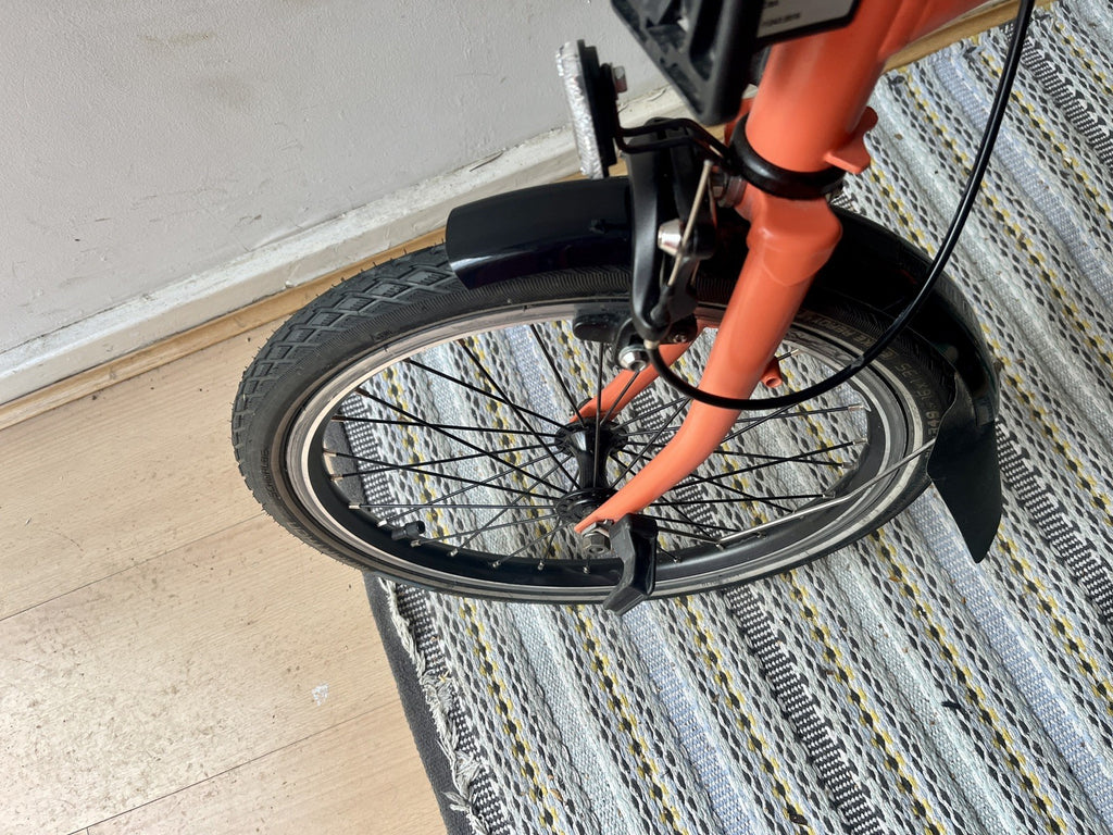 Brompton Bike 6-Speed Explore 2023, Orange Low Handlebar