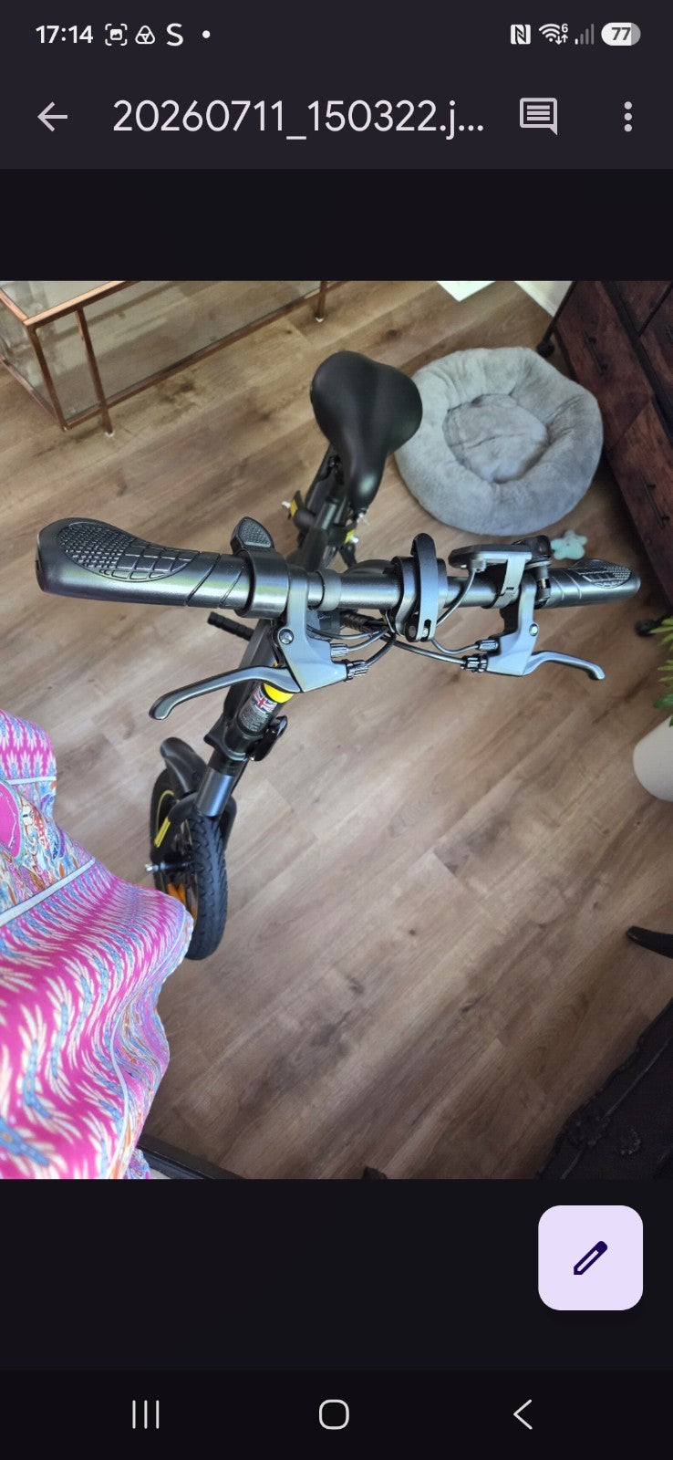 Zinc Venture 14in Folding Kids Bike Black/Yellow, BMX Bar, Mudguards