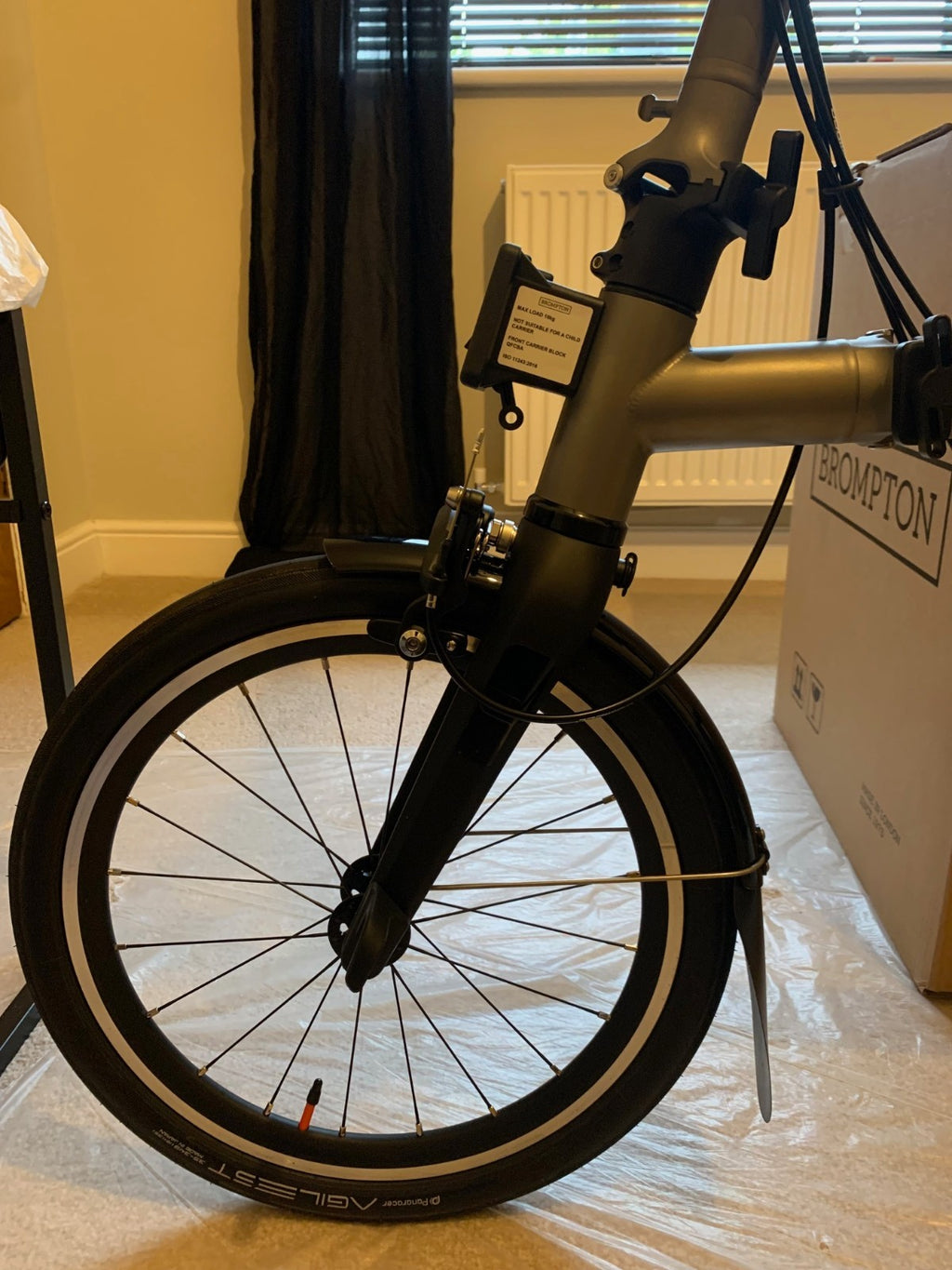 Brompton T Line 2026 12-Speed, Titanium, Mid Handlebar