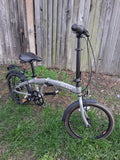 Raleigh Evo Two Folding Bike 7-speed Gears 20inch Wheels Gray Great Condition