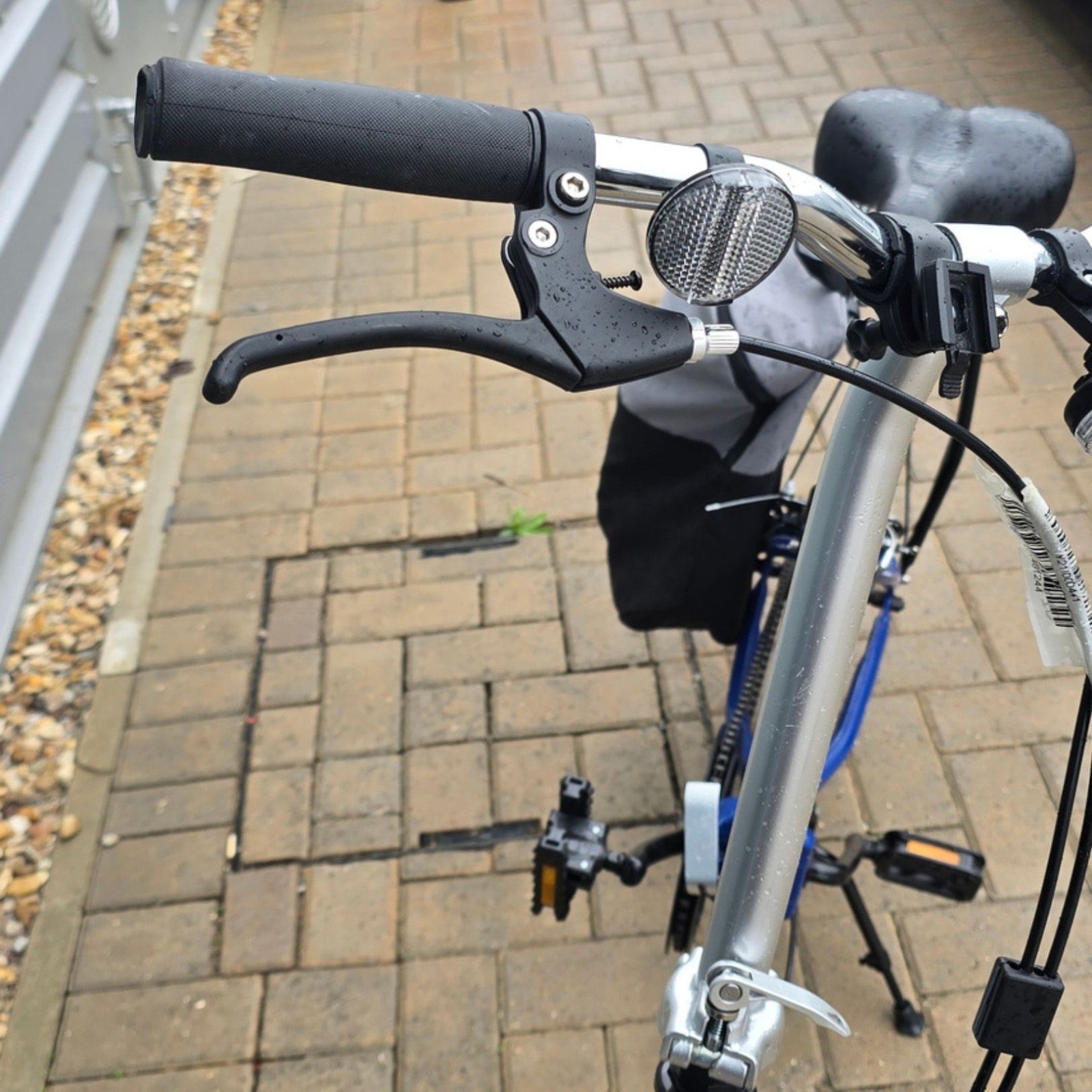 Apollo Tuck Folding Bike 20in Blue 1-Speed V-Brake Kickstand