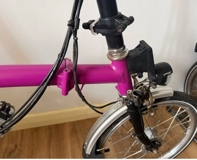 Brompton C Line H6L (6 Speed) folding bicycle - Berry (Excellent Condition)