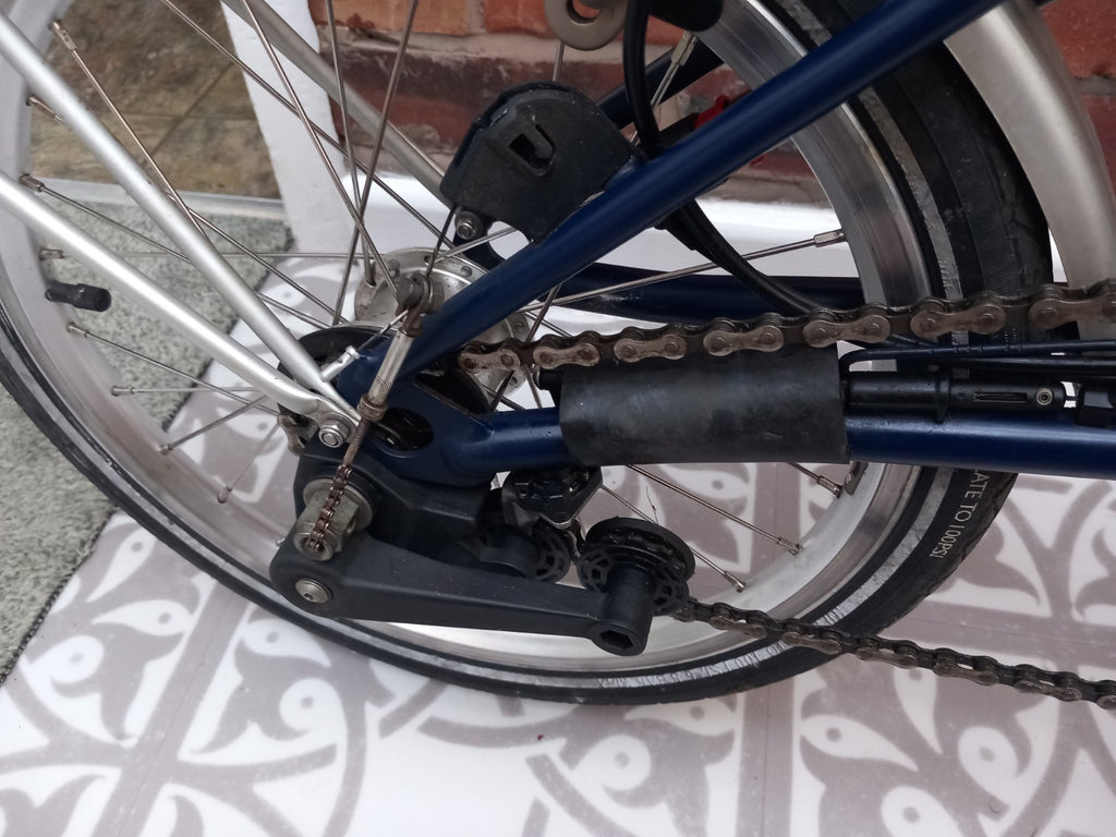 Brompton P6R P-Type 6-Speed Tempest Blue classic folding bike