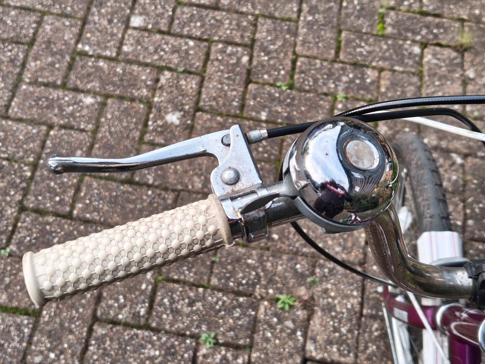 Raleigh Stowaway 3 1980s folding bike, in Purple, 3-Speed Sturmey Archer gears