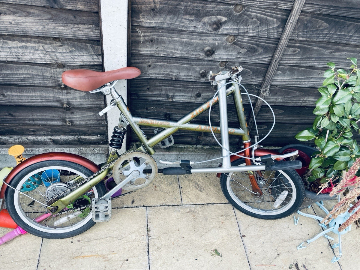 Ammaco Zig Zag Commuter Folding Bike Vintage Bicycle