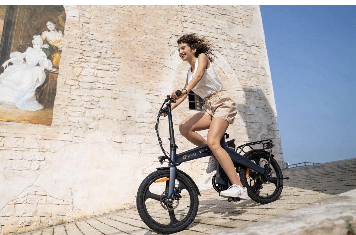DYU 20” BIKE FOLDING SHIMANO 7s 36V10AHX250 MAGN ALLOY 22.5Kg CITY BIKE PAS
