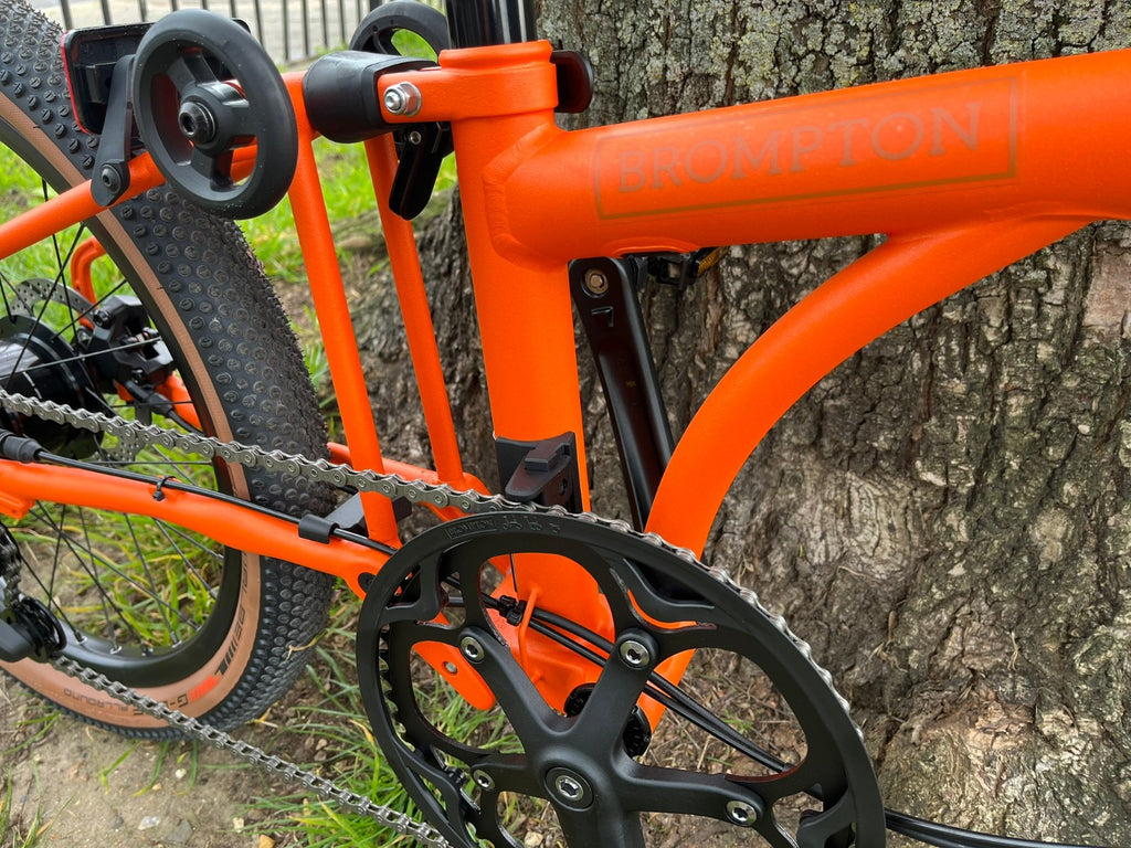 Brompton G Line Medium 8 speed Alfine Adventure Orange Gravel Folding Bike