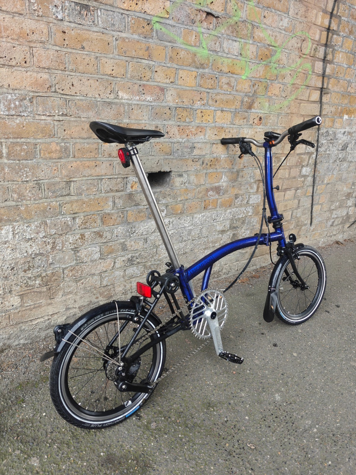 Brompton P-Line 4 Speed Folding Bike (customised)