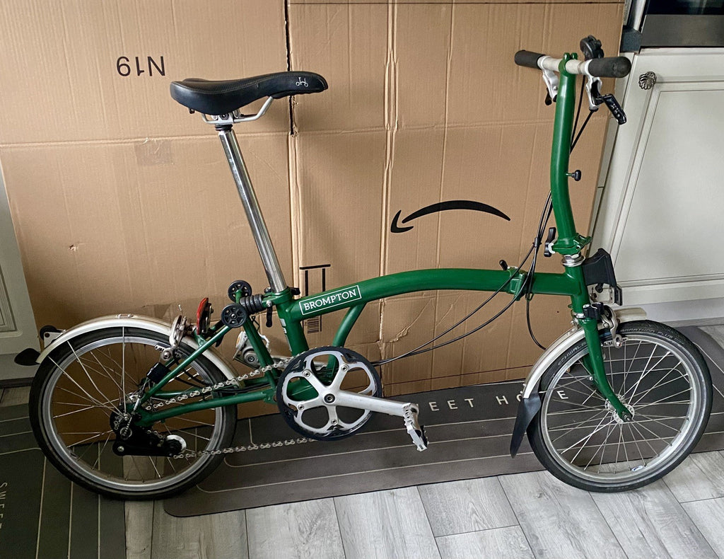 Brompton Folding commuter travel Bike S3L - Racing Green