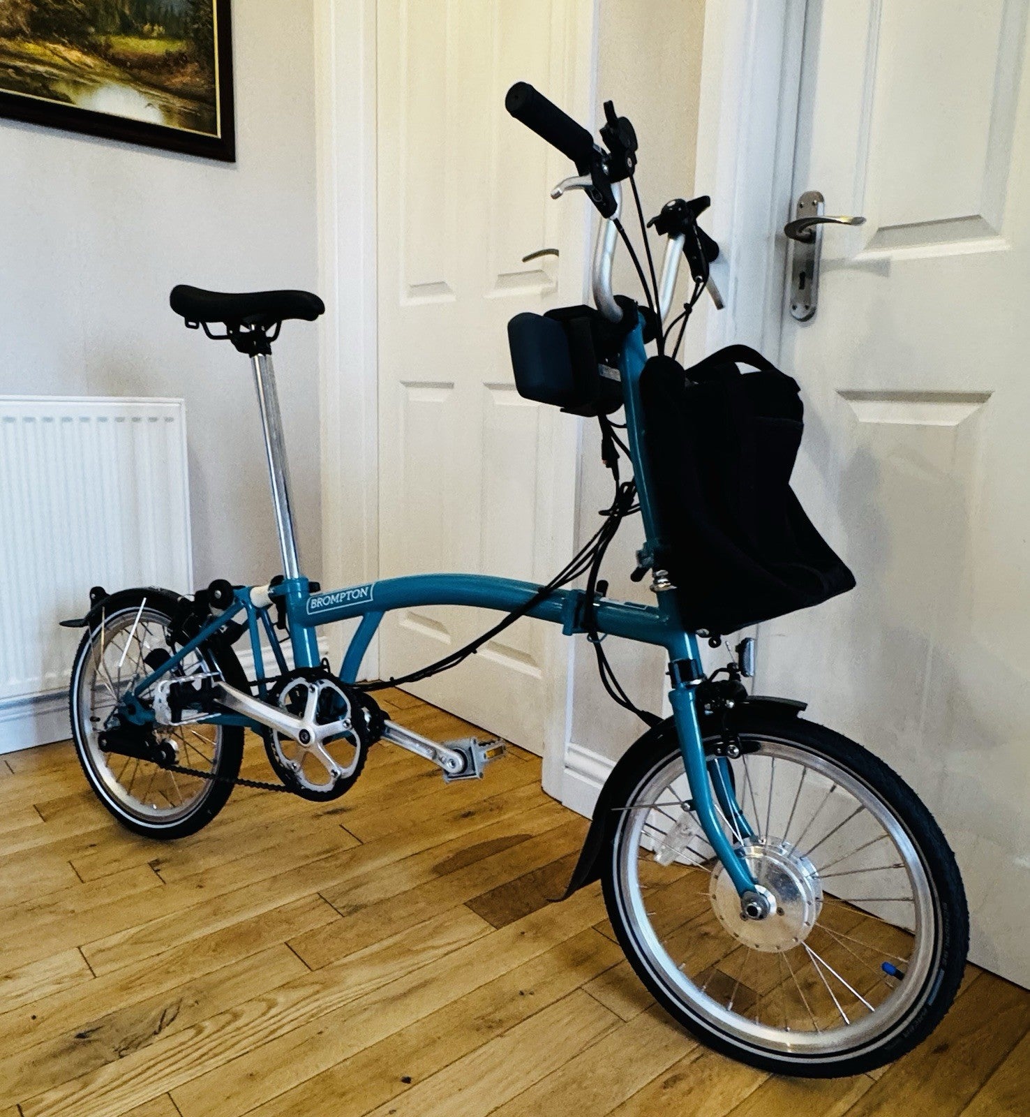 Brompton B75 Folding Bike  Fitted With Swytch GO+ Electric Conversion Kit Used