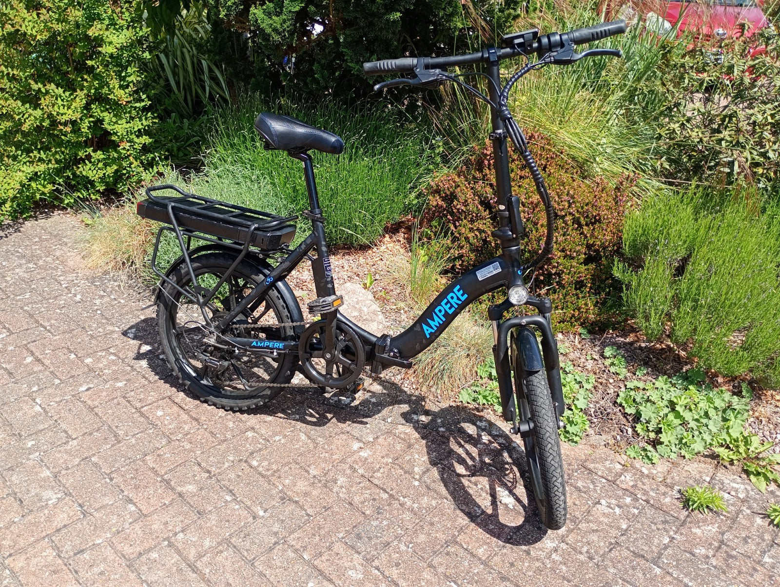 Ampere Alter Low Step Folding Bike  With Accessories