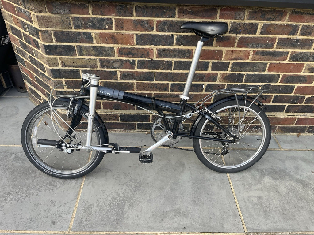 Dahon 20in Folding Bike 7-Speed Black/Silver V-Brakes Rack Mudguards