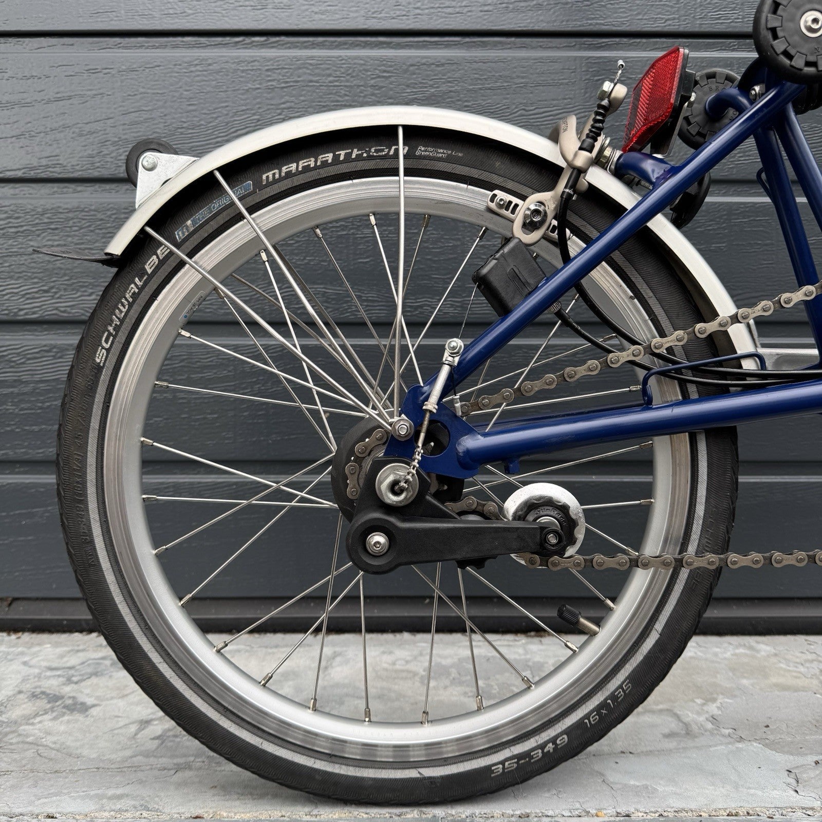 Brompton M3L 3 speed Blue Cobalt Serviced Superb Condition
