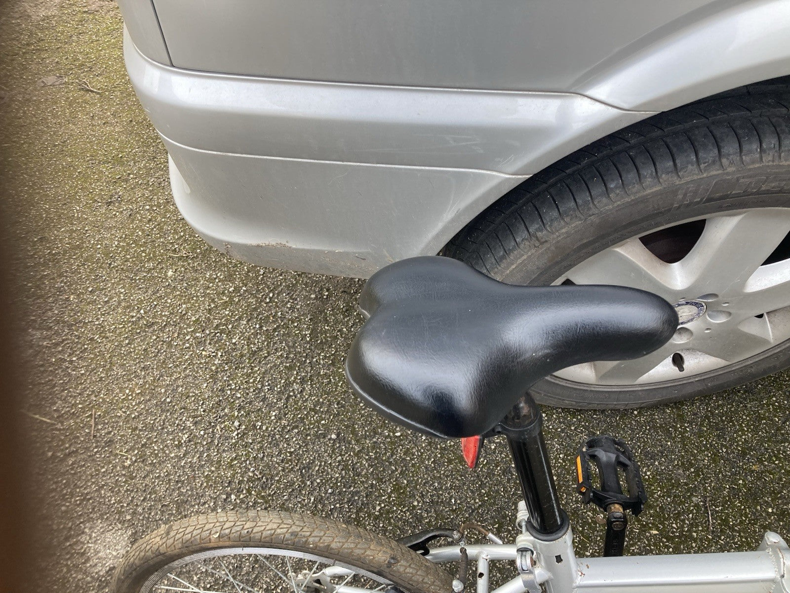 Super Silver Folding Bike With 7 Gears