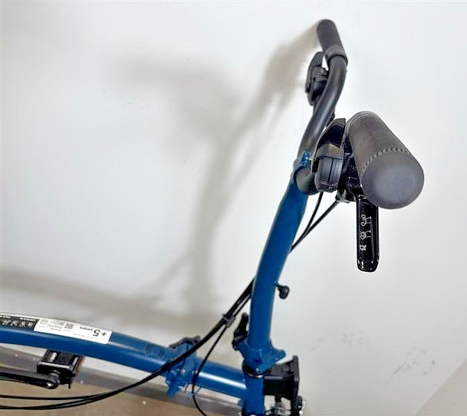 Brompton C Line 6 Speed 2024 Mid Handlebar Folding Bike - Ocean Blue