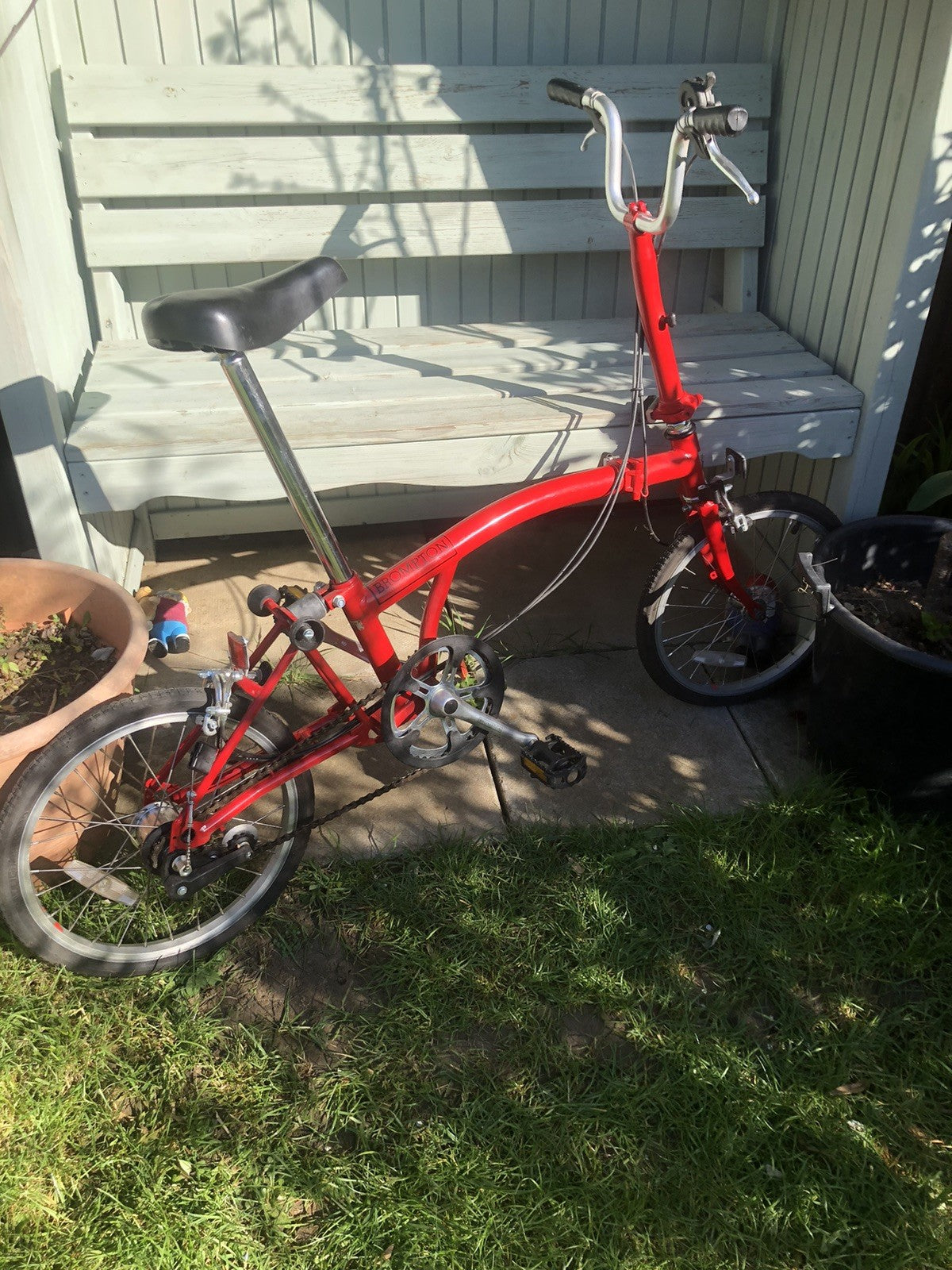 Brompton A Line Folding Bike 3 -Speed, Red