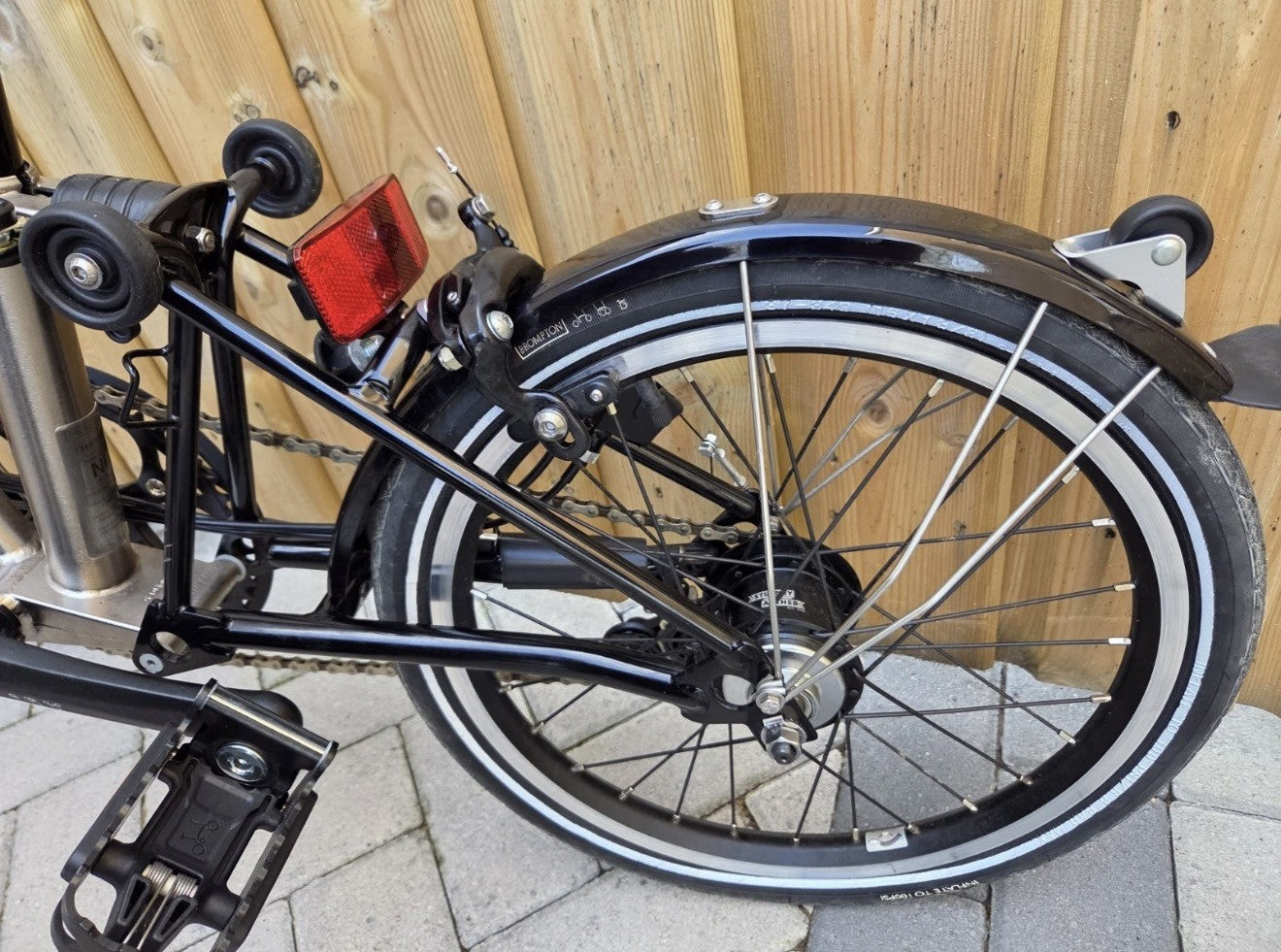 Brompton C Line H6L (6 Speed)  folding bicycle - Nickel Edition