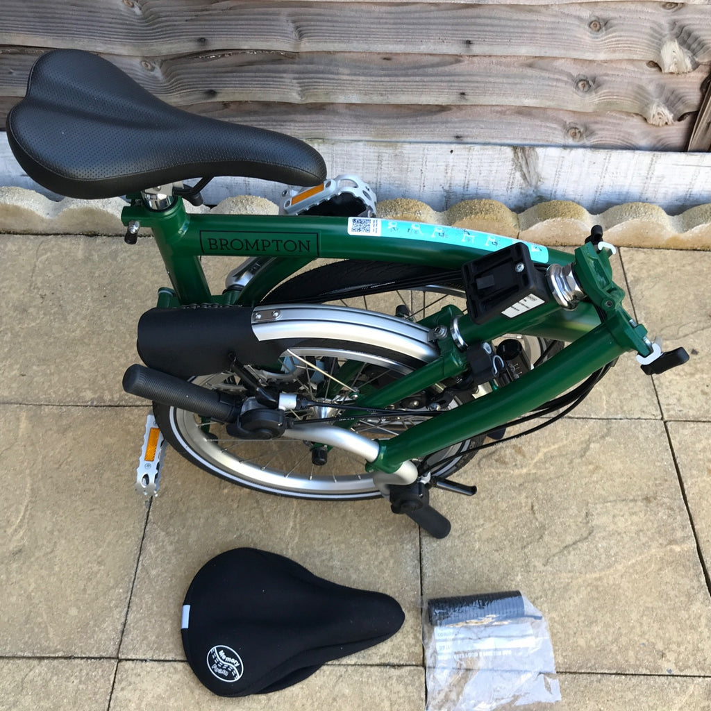 Brompton C Line folding bike 4 speed, dark green, excellent condition