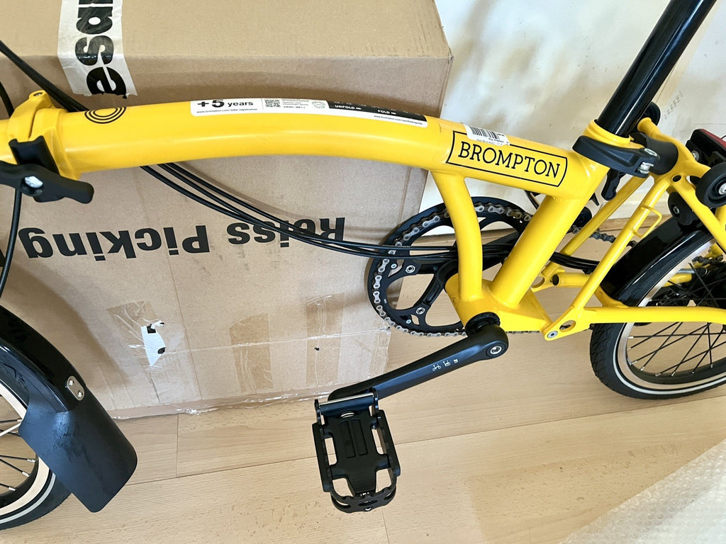 Brompton C Line Explore 6 Speed Mid Bar - Bumblebee Yellow / Black New