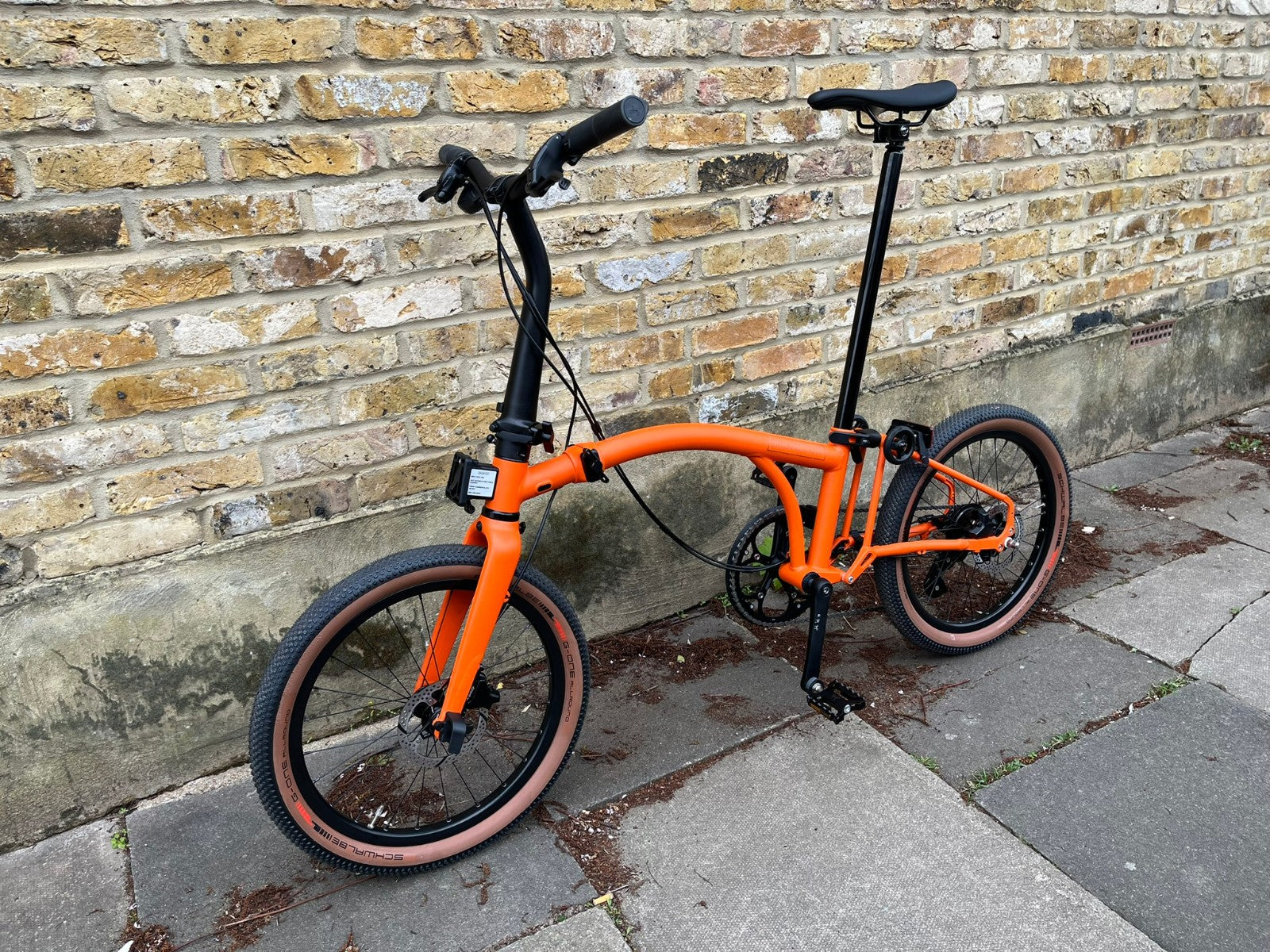 Brompton G Line Medium 8 speed Alfine Adventure Orange Gravel Folding Bike