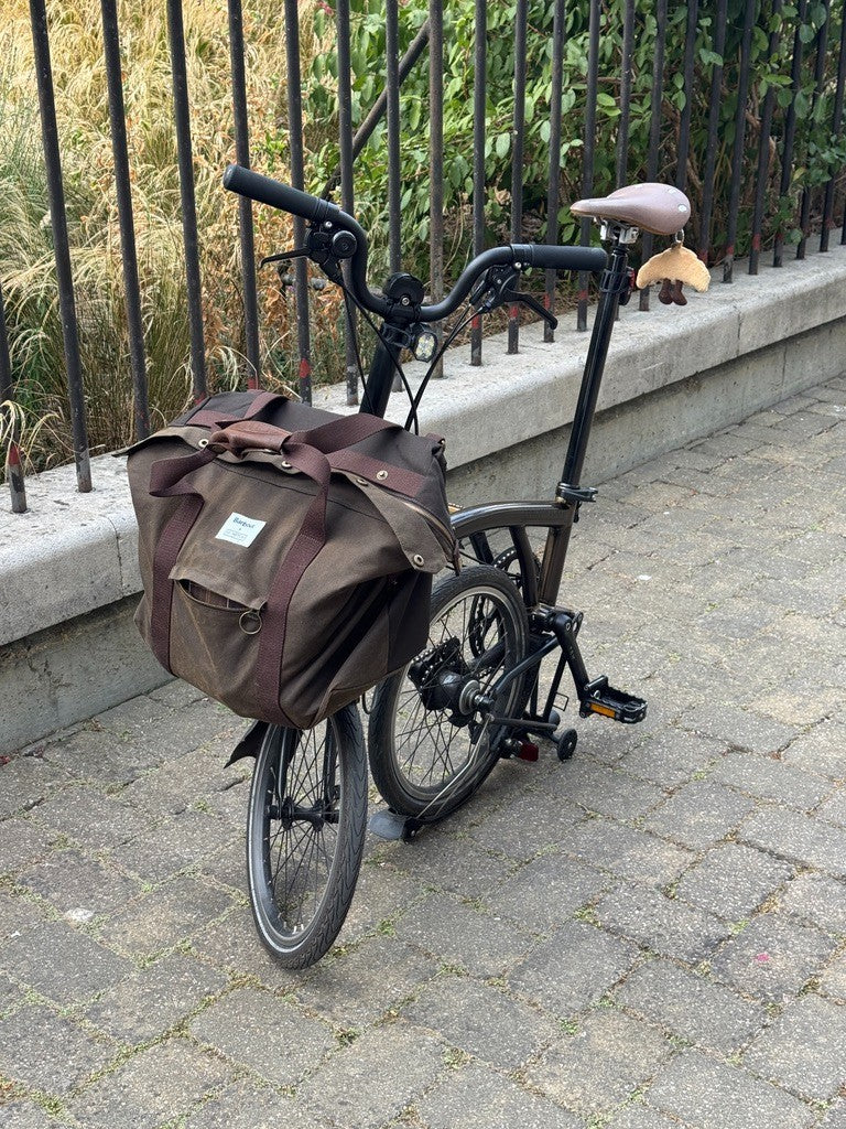 Brompton C Line 12-Speed Folding Bike Black Lacquer Used London N7