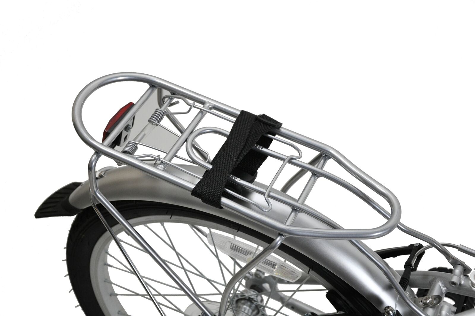 Ammaco Pakka Compact 20 Inch Wheel Folding Shopper Camping Bike 6 Speed Silver