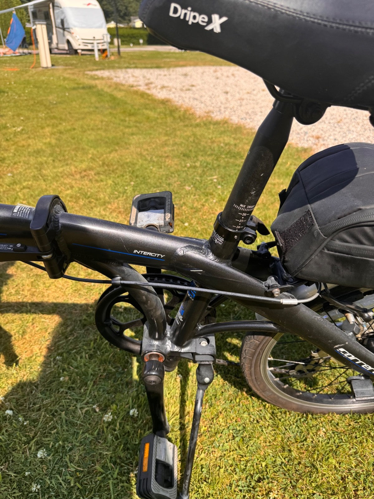 Carrera Intercity 1 Folding 20" Alloy Frame 7-Speed Bike Black