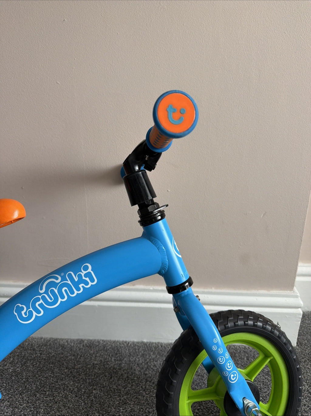 Trunki Folding Balance Bike 12" Hard Wheels - Blue
