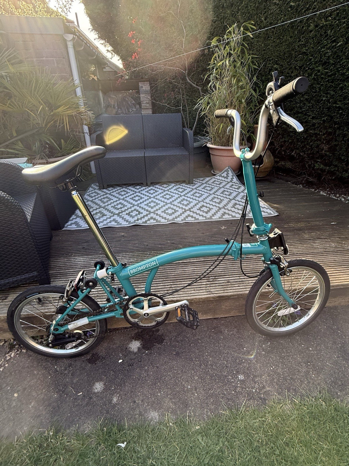 Brompton B75 Folding Bike, 3-Speed