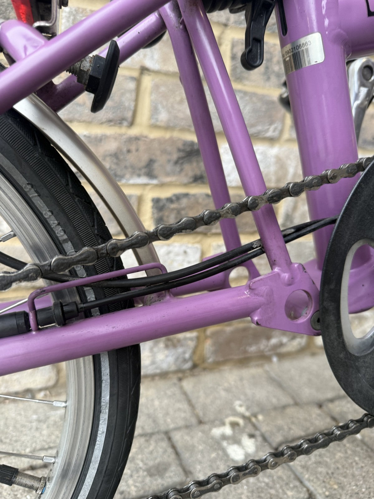 Brompton Purple Haze S2L - Rare Discontinued Colour - WORLDWIDE SHIPPING