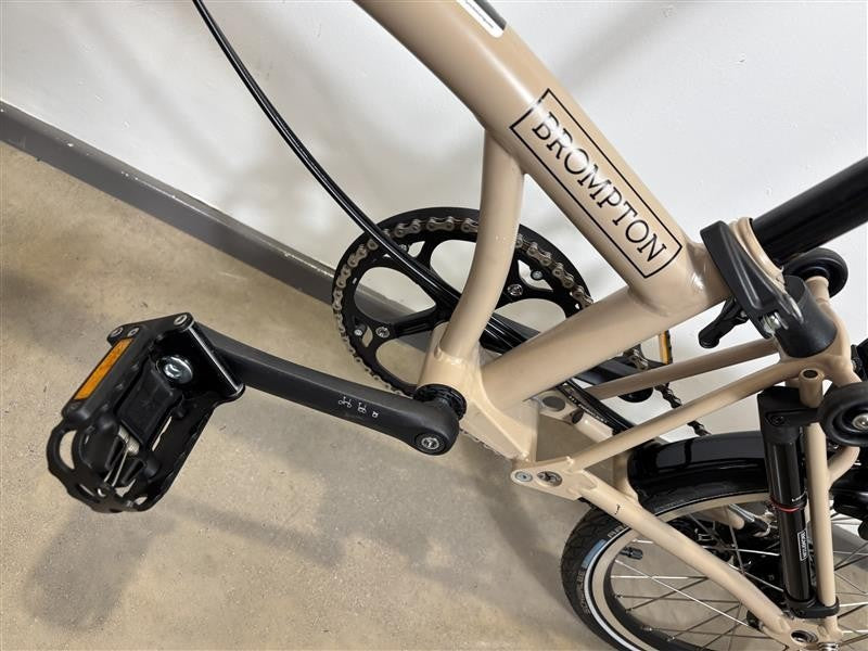 Brompton C Line 6 Speed 2024 Mid Handlebar Folding Bike - Dune Sand
